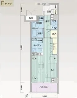メイビル向陽町【2階】の間取り