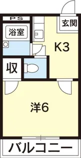 長野ハイツ【4階】の間取り