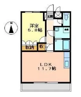 プラッツハイム【2階】の間取り