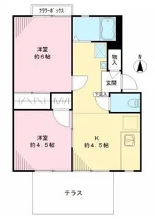 ヴェルディハイツ【1階】の間取り