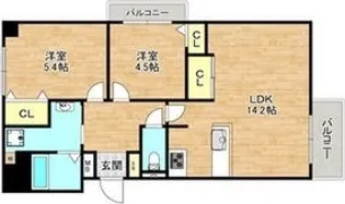 楠葉並木レジデンススクエア(旧 柴野ハイツ)【3階】の間取り
