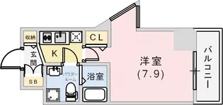 シャルマンパレ神戸花隈【5階】の間取り
