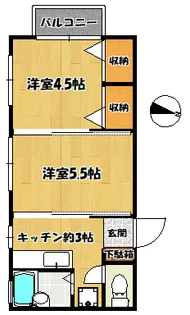 エヌケイケイ【3階】の間取り