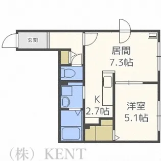 CROWN SPADE【3階】の間取り