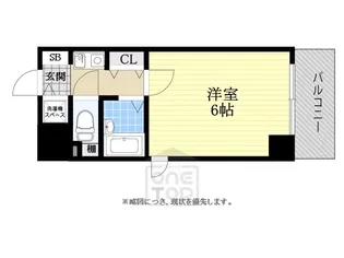 プレサンス難波WEST【10階】の間取り