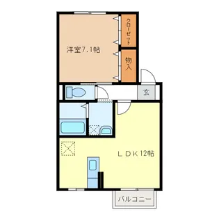 エクレール B棟【1階】の間取り