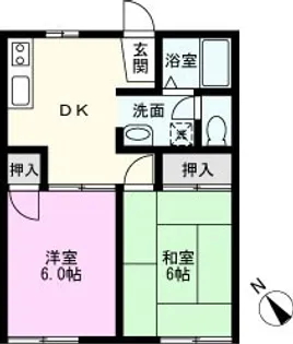 オークヒルズ【1階】の間取り