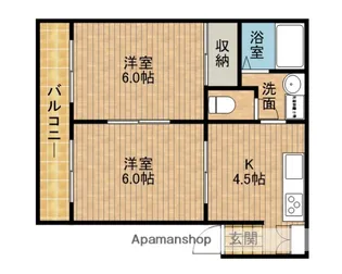 イーストパレス高柳A【1階】の間取り