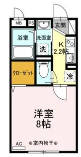 monad SASAZUKA【2階】の間取り