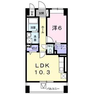 アサヒグランドパレス【3階】の間取り