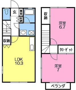 ティエラ向島【2階】の間取り