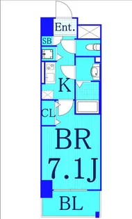 ベルヌーブラビ【8階】の間取り