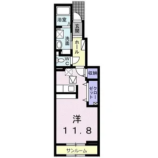 メゾン・ド・ルピナス I【1階】の間取り