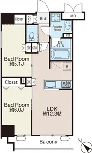 BLESS曳舟【2階】の間取り