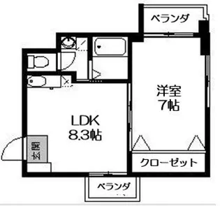 エスティ21【5階】の間取り