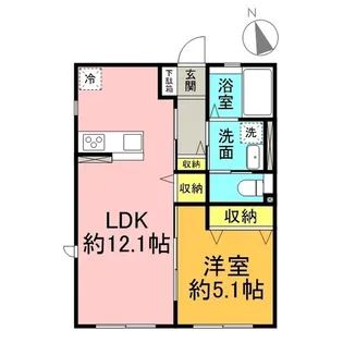 Harmony田園【1階】の間取り