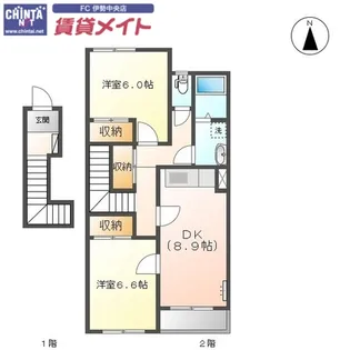 カメリアス【2階】の間取り