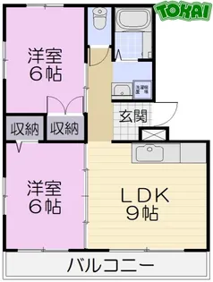 メロディハイツ下村II【1階】の間取り