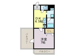 ヴィラパストラル2【5階】の間取り