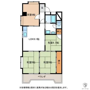 メゾン・ド・タグチ【3階】の間取り