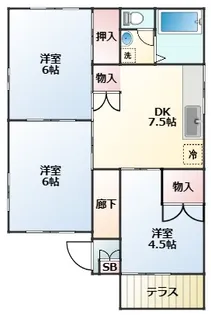 カーサS【1階】の間取り