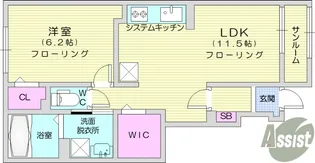 プチ・モンターニュ2【1階】の間取り