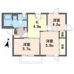 ロイヤルヒルズ桜台【2階】の間取り