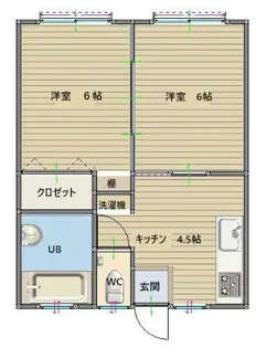 ルミエール上杉【1階】の間取り