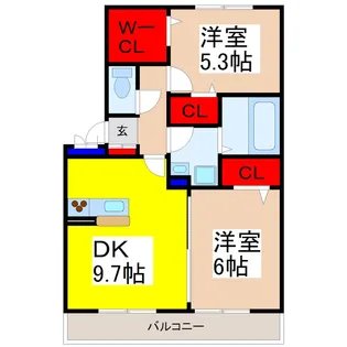 エスポワール【2階】の間取り
