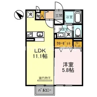 コンフォール・ヴィラ C棟【2階】の間取り