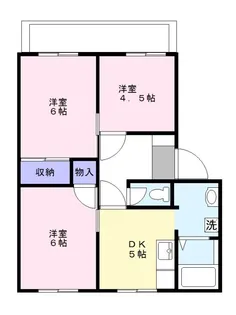 サンハイツ【2階】の間取り