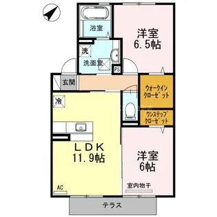アンジュール【2階】の間取り