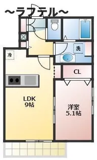 L Etoile(レトワール)【3階】の間取り