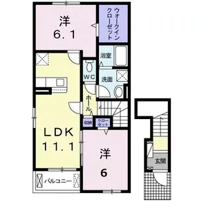 ベル・アヴニール II【2階】の間取り