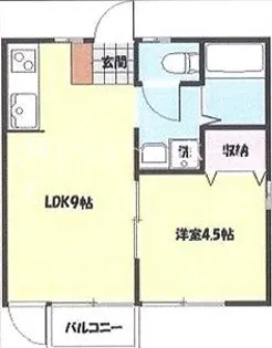 宮前ハウス【1階】の間取り