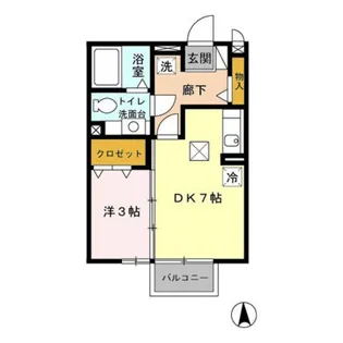 ヘイスティング【1階】の間取り