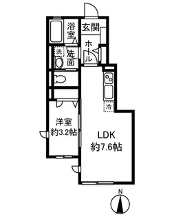 ハイツIII【1階】の間取り