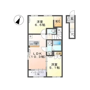 ソラーナ【2階】の間取り