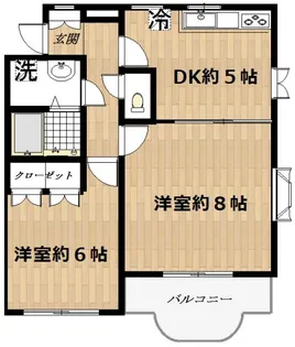 アゼリアガーデン【2階】の間取り
