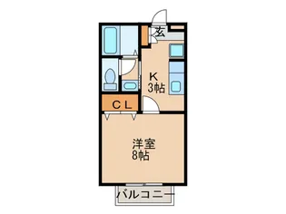 セジュールオーブ【1階】の間取り