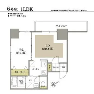 ベイコート小樽オーシャンヒルズ【6階】の間取り