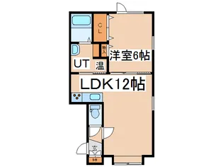 カーサ文苑6号館【1階】の間取り