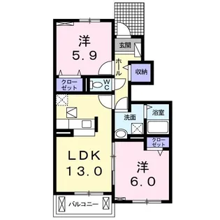 グレイスコートIV【1階】の間取り