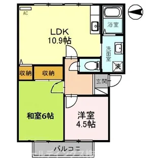 フレグランス メイビー B棟【2階】の間取り
