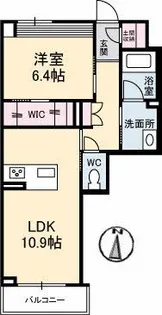 ソレイユコート中仙道【2階】の間取り
