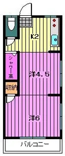 コーポ栄【3階】の間取り