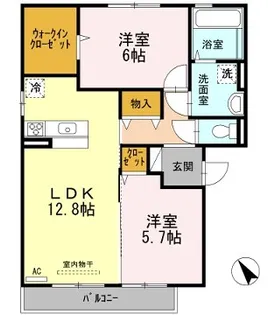 VILLADELSOL【2階】の間取り