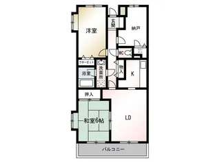 エクレール綾瀬【1階】の間取り