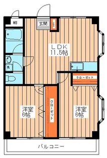 アソルティー【3階】の間取り