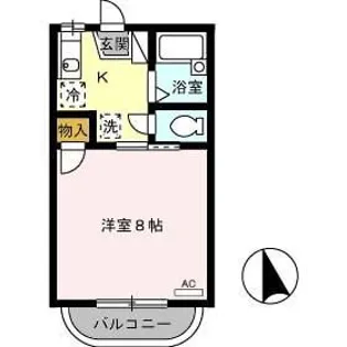 ヤングユーカリ【1階】の間取り